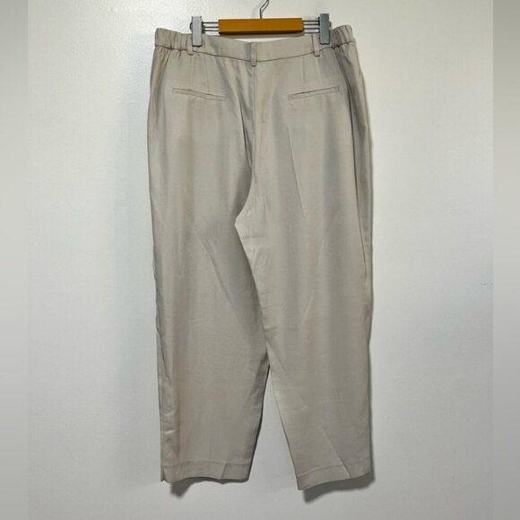 Zara Taupe Relaxed Tapered Pants - Size XL - Picture 6 of 11